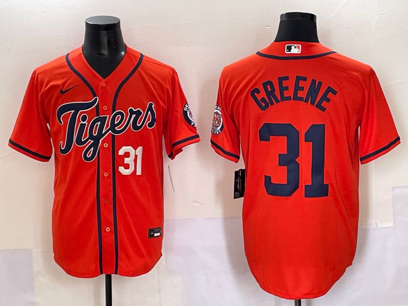 Men 2025 Detroit Tigers #31 Greene Orange Game Nike MLB Jersey style 3->los angeles dodgers->MLB Jersey